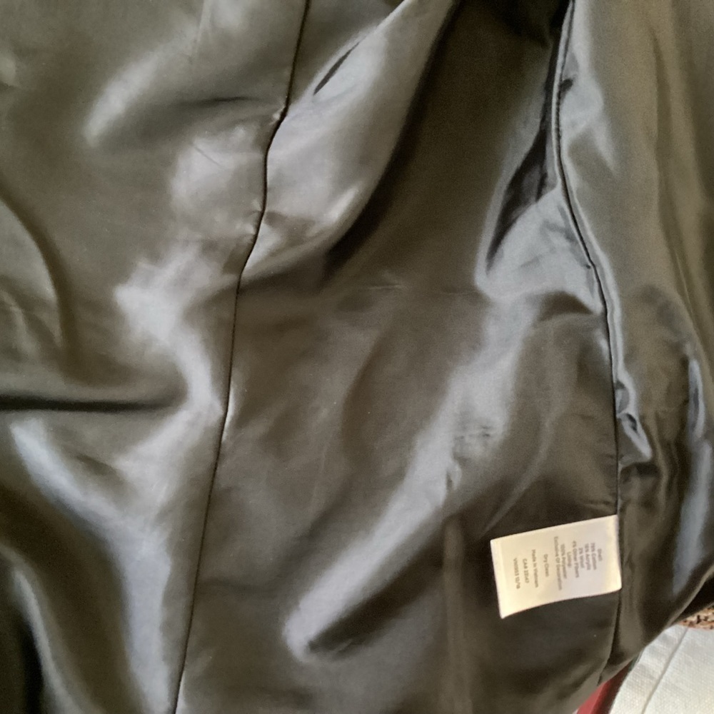 Talbots Women’s Black/White/Orange Tweed Hook & Eye Closure Blazer.  Size 10 - Picture 10 of 11
